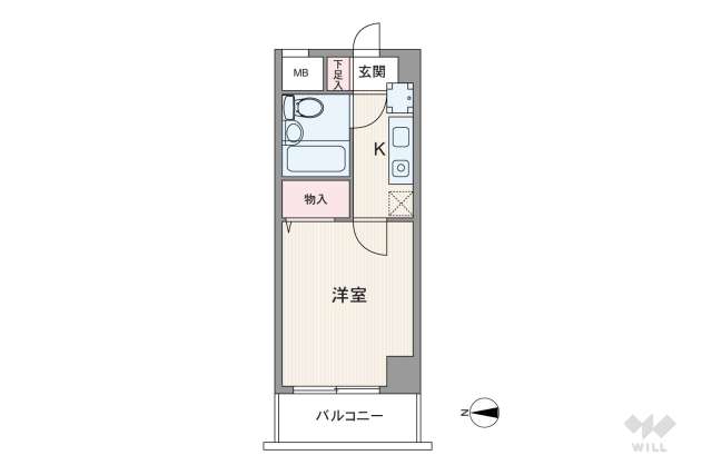 エヴェナール東中野:間取り図面