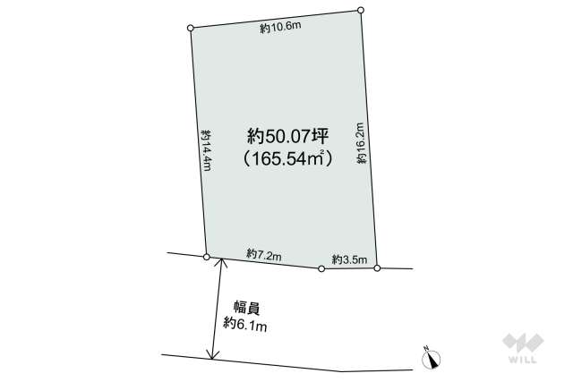 宝塚市桜ガ丘 土地:間取り図面