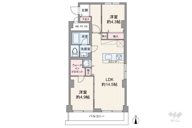 メイゾン牛込:間取り図面