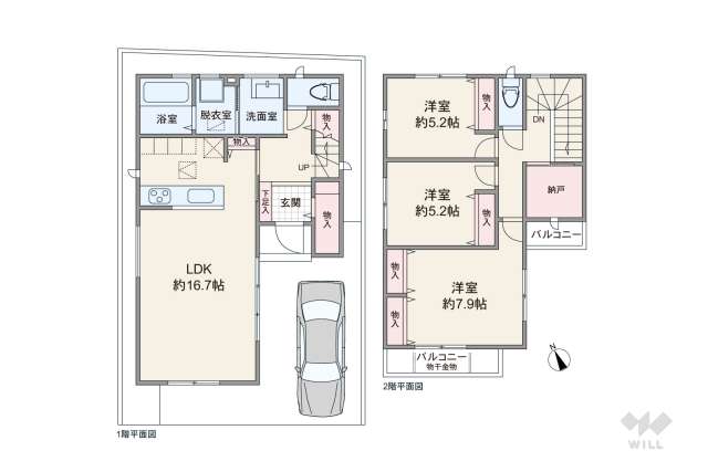 尼崎市金楽寺町2丁目 一戸建て:間取り図面