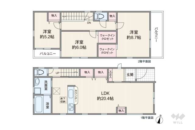 宝塚市安倉南4丁目 一戸建て:間取り図面