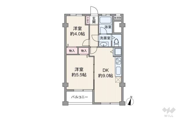 上馬第2コーポラス:間取り図面