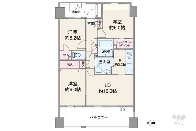 ジェイパーク多摩川リバージュ:間取り図面