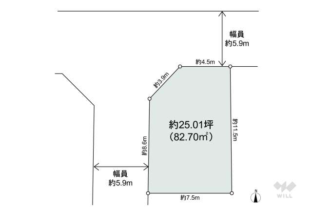 尼崎市尾浜町2丁目 土地:間取り図面