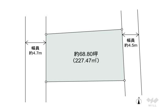 宝塚市仁川高丸1丁目 土地:間取り図面