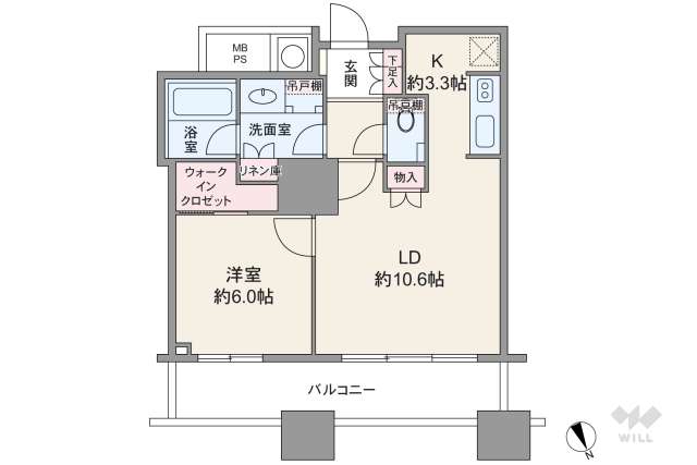 ザパークハウス西新宿タワー60:間取り図面