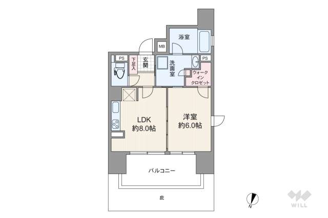 ファインフラッツ北浜:間取り図面