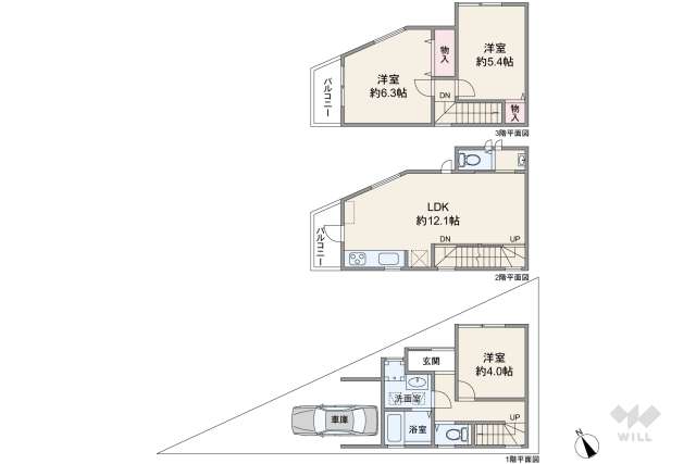 尼崎市武庫豊町3丁目 一戸建て:間取り図面