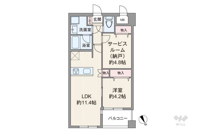 パレソレイユ世田谷二丁目:間取り図面