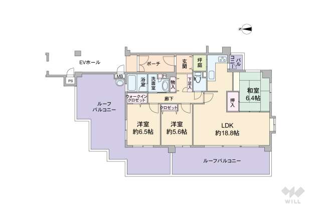 セントラル塚口みなみ通り:間取り図面
