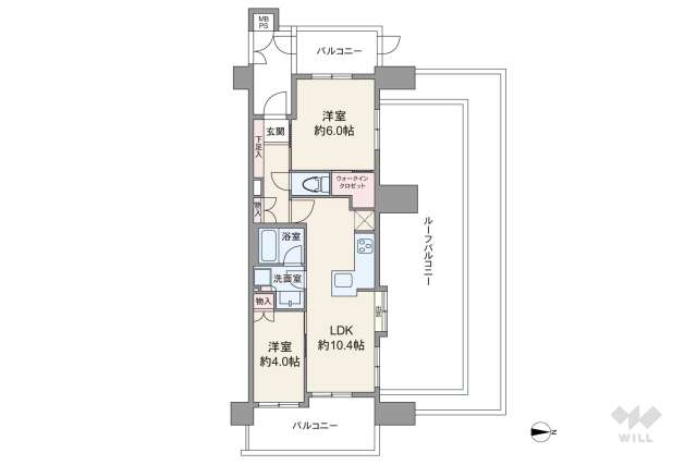グローベル ザ・シーズン鷺ノ宮パークス:間取り図面