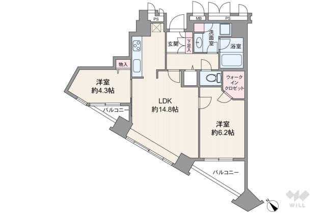 新宿アインスタワー:間取り図面
