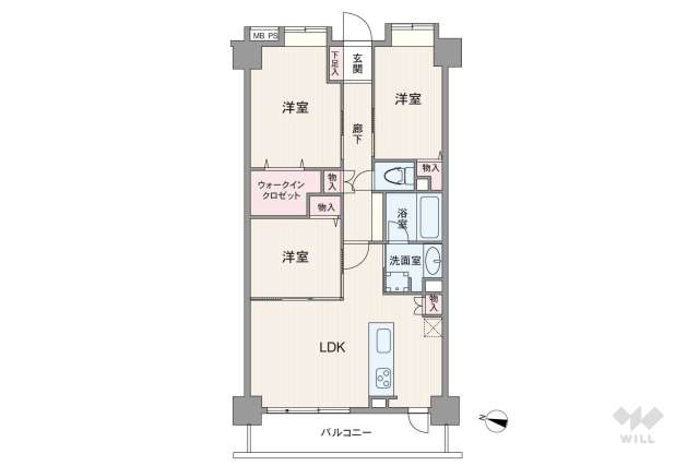 ライオンズガーデン哲学堂:間取り図面