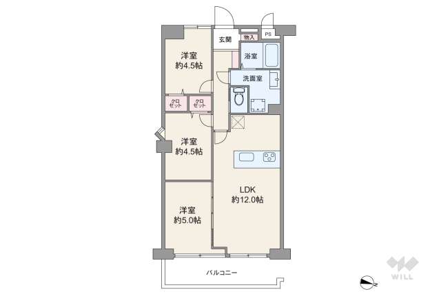 ファミリオン多摩川:間取り図面
