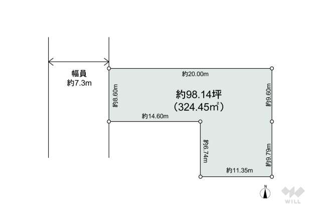 名古屋市瑞穂区御劔町1丁目 土地:間取り図面