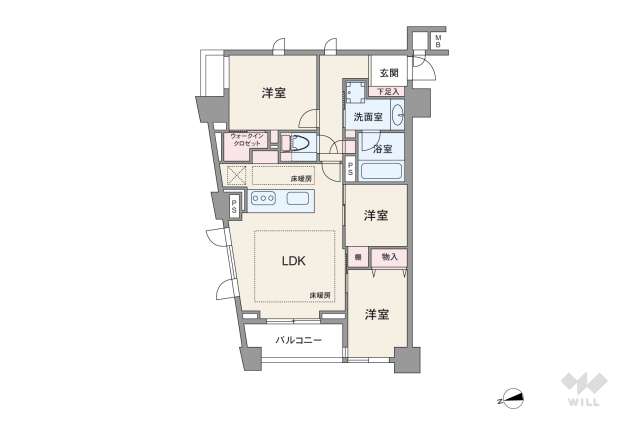 クレヴィア東京八丁堀中央湊:間取り図面