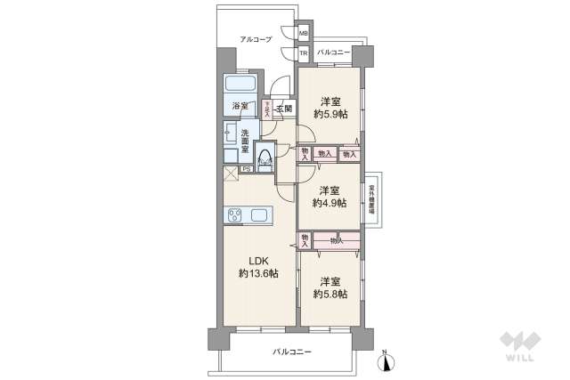 グランイーグル多摩川緑地11:間取り図面