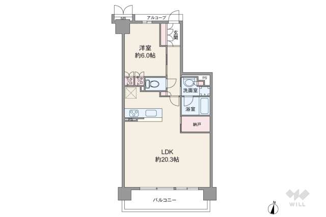 メイツブラン伊丹:間取り図面