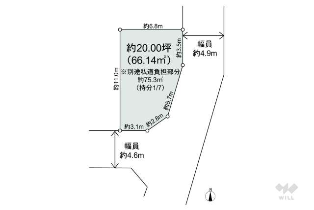 尼崎市上ノ島町2丁目 土地:間取り図面