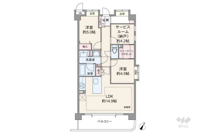 グランシティ南馬込:間取り図面