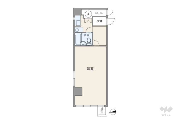 チサンマンション心斎橋:間取り図面
