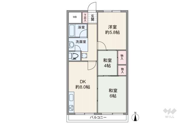 園田第1シェトア:間取り図面