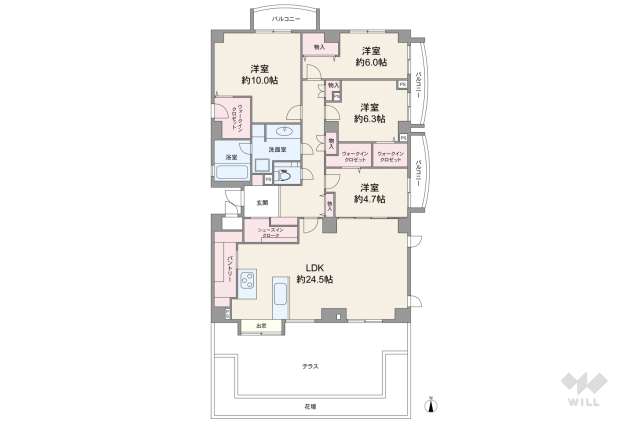 メゾン雲雀丘花屋敷:間取り図面