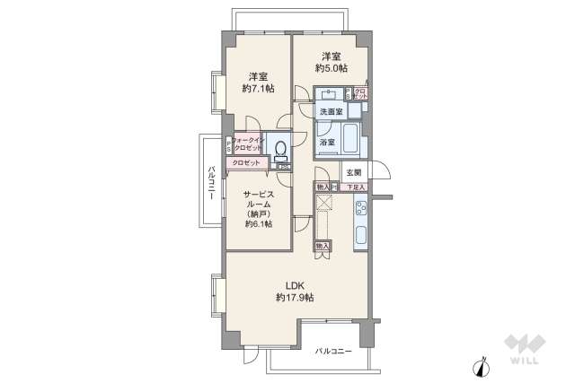 馬事公苑ヒルズ:間取り図面