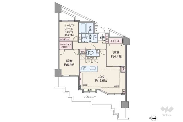 ディアナコート二子玉川園:間取り図面