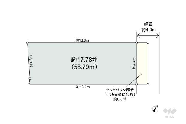 尼崎市大庄西町3丁目 土地:間取り図面