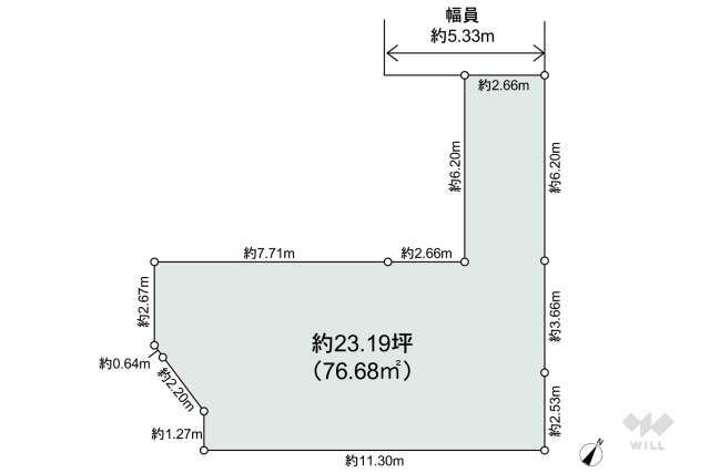 宝塚市安倉北2丁目 土地:間取り図面
