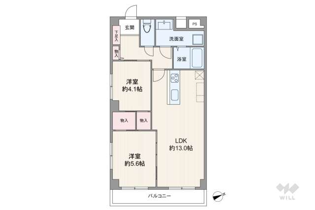 迦葉中野マンション:間取り図面