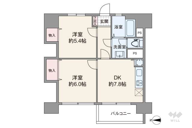高田馬場住宅:間取り図面
