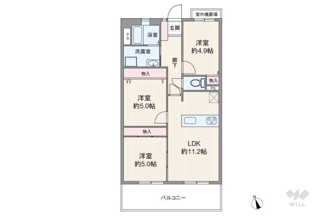 シティパーク武庫之荘:間取り図面