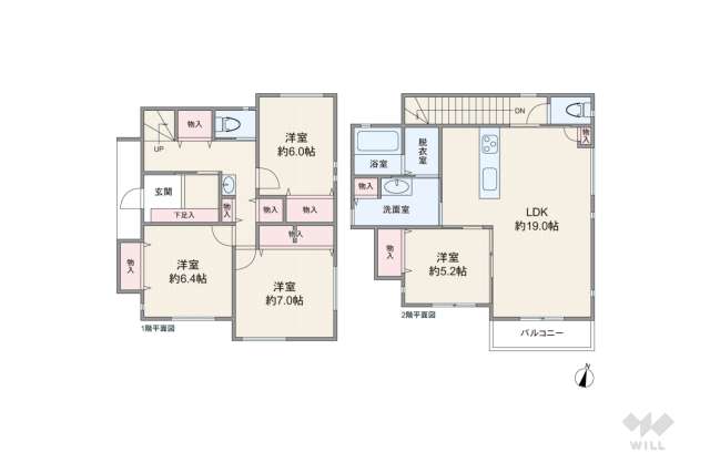 宝塚市長寿ガ丘 一戸建て:間取り図面