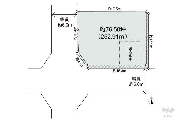 宝塚市光ガ丘2丁目 土地:間取り図面