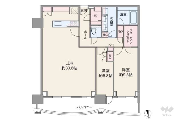 ザ豊海タワーマリン&スカイWEST棟:間取り図面