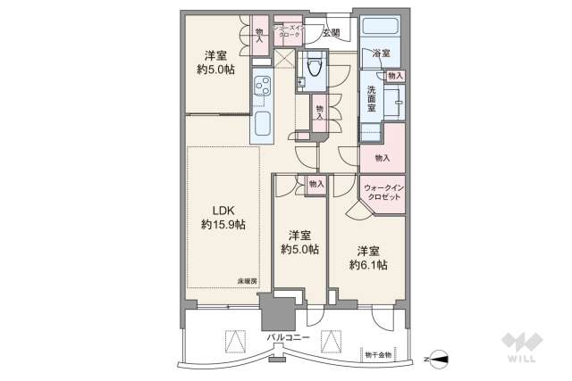 ザ豊海タワーマリン&スカイEAST棟:間取り図面