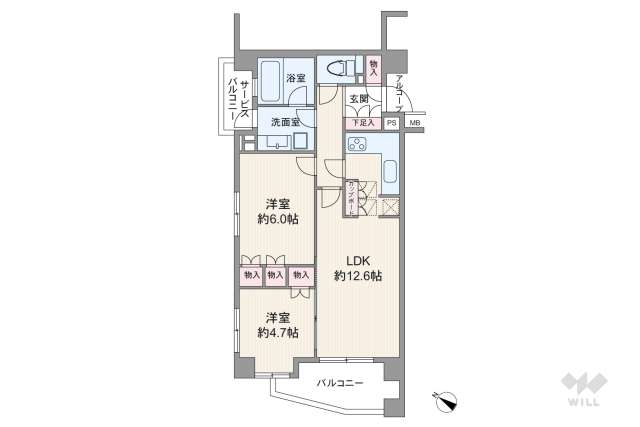 オーベル三軒茶屋dR:間取り図面