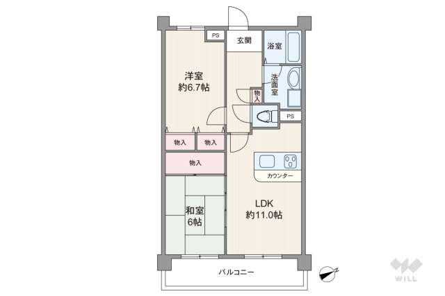 ユニライフ阪神杭瀬:間取り図面