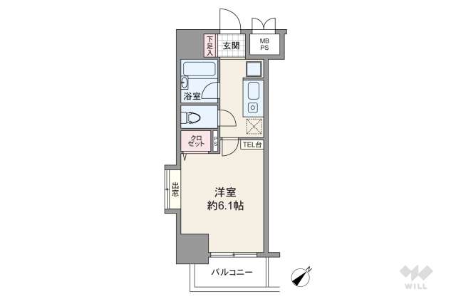 日神パレステージ三軒茶屋2:間取り図面