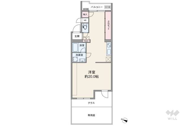 コーラルハイツ柿の木坂:間取り図面