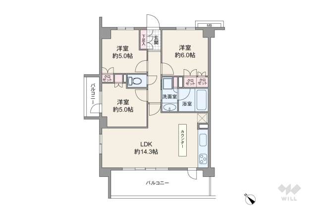 プレシス田園調布:間取り図面