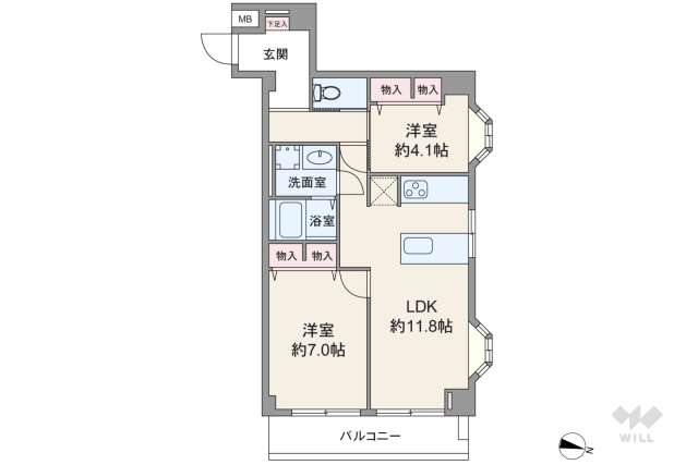 高田馬場プリンスマンション:間取り図面