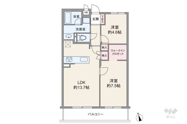 コート西早稲田:間取り図面