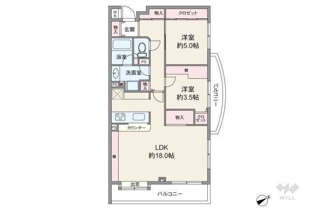 グランヴェール高円寺イースト:間取り図面