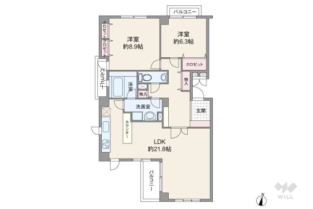 アクトピア東雪谷:間取り図面