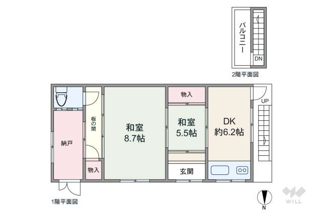 尼崎市西本町7丁目 一戸建て:間取り図面