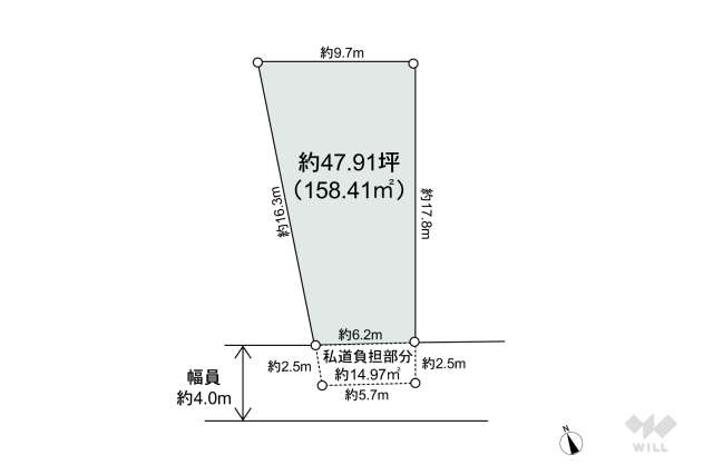 春日井市穴橋町 土地:間取り図面