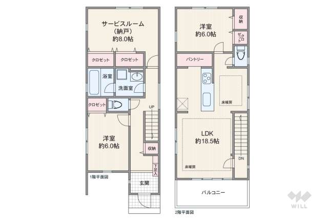 世田谷区祖師谷4丁目 一戸建て:間取り図面